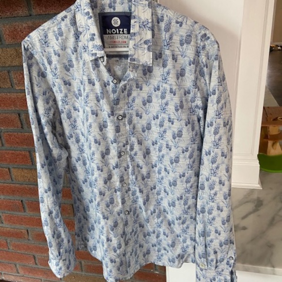 Mens Noize Pinapple Dress Shirt - Picture 3 of 7